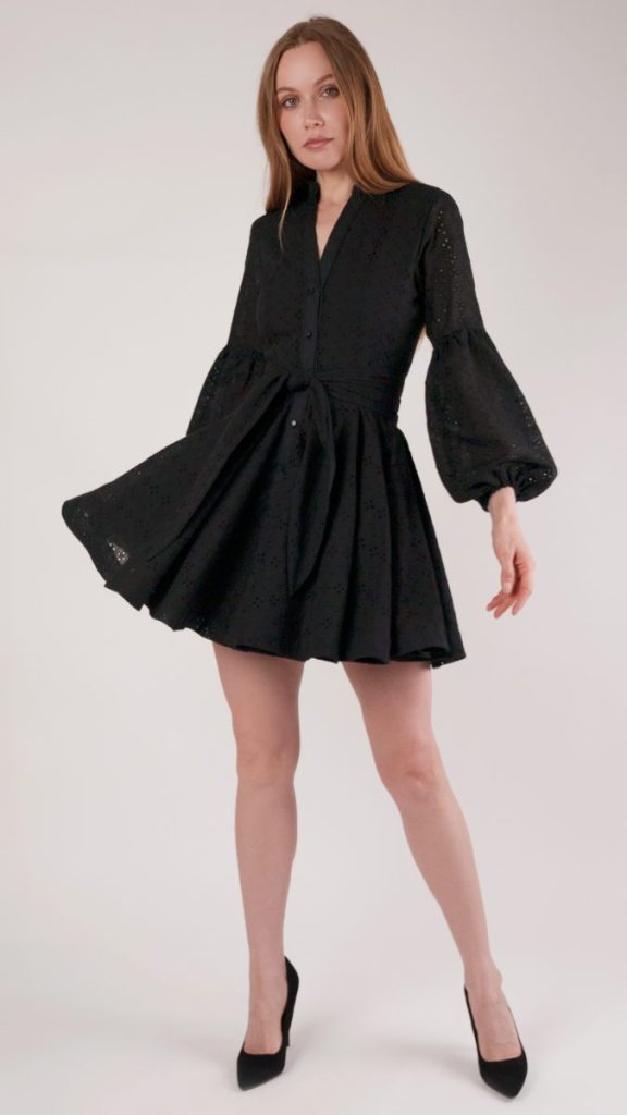 Free romantic gathered mini dress sewing pattern
