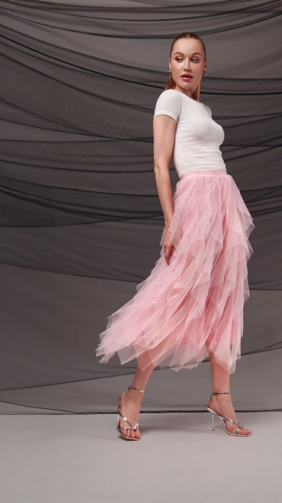 ruffled midi skirt pattern