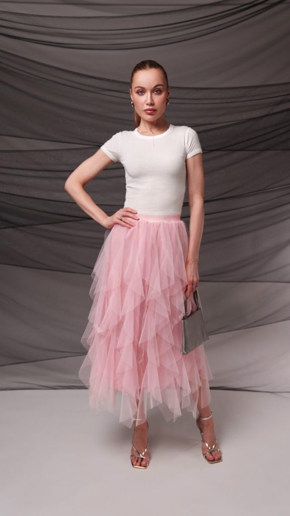 ruffled midi skirt pattern