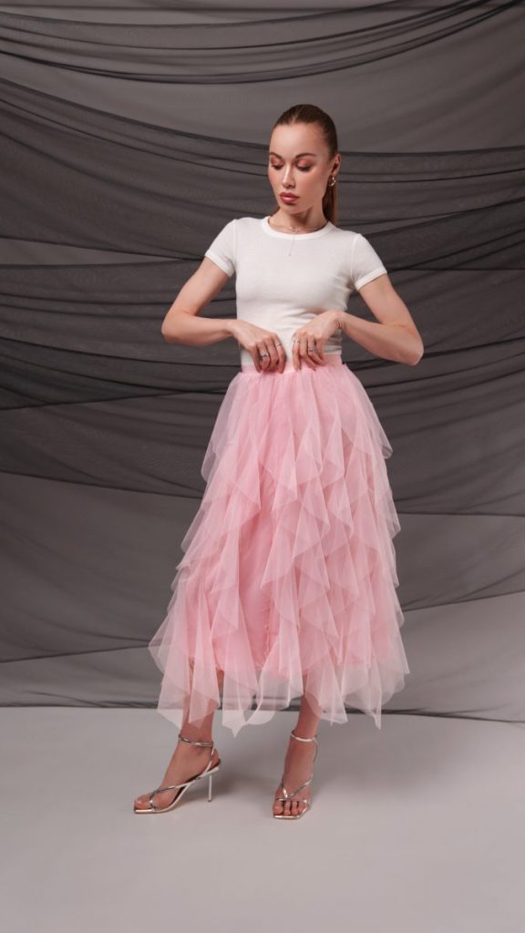 ruffled midi skirt pattern