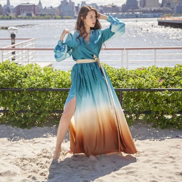 summer wrap maxi dress free sewing pattern