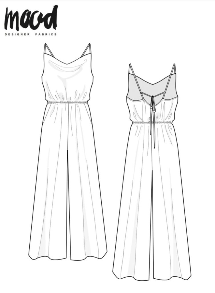 wide leg jumpsuit free sewing pattern