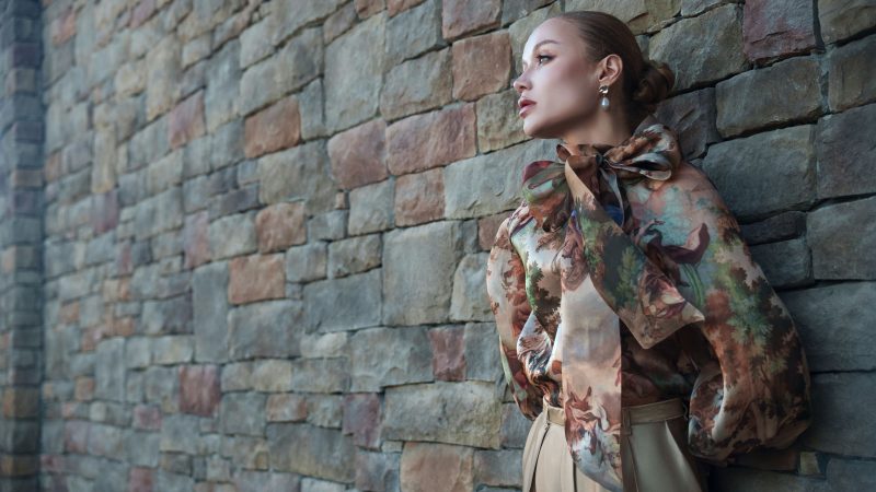 Classic Elegant Ensemble Free Sewing Pattern Bow Blouse And Pleated