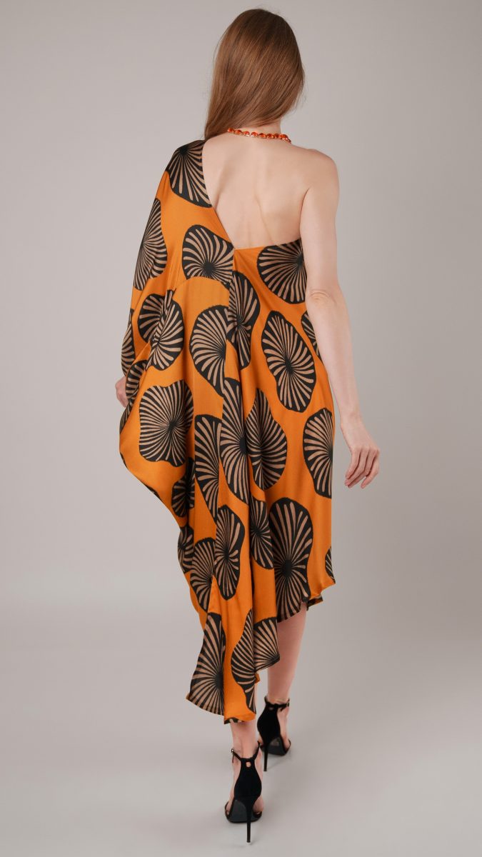 one shoulder dress free sewing pattern