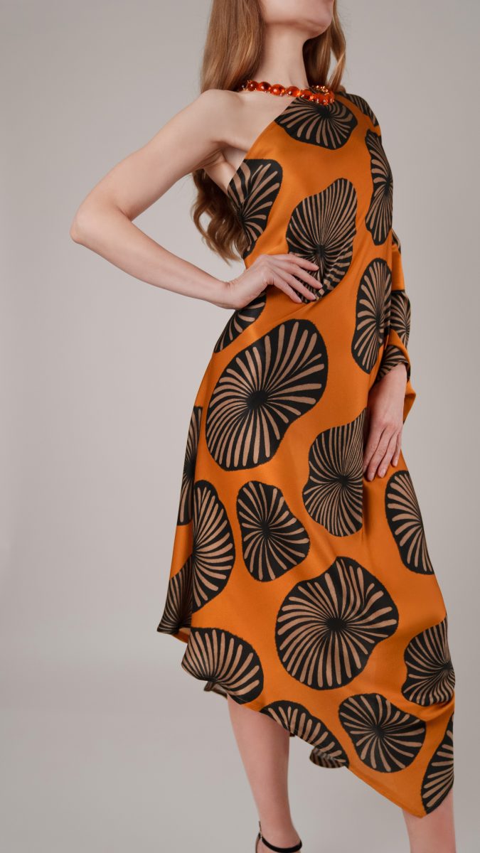 one shoulder dress free sewing pattern